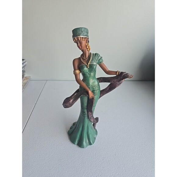 2001 Home Interiors "Ulana" Vintage African American Woman Resin Figurine - Picture 1 of 2
